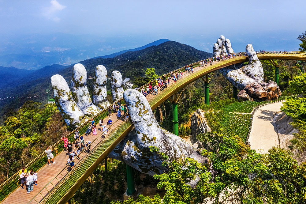 Ba Na Hills Golden Bridge Da Nang Vietnam