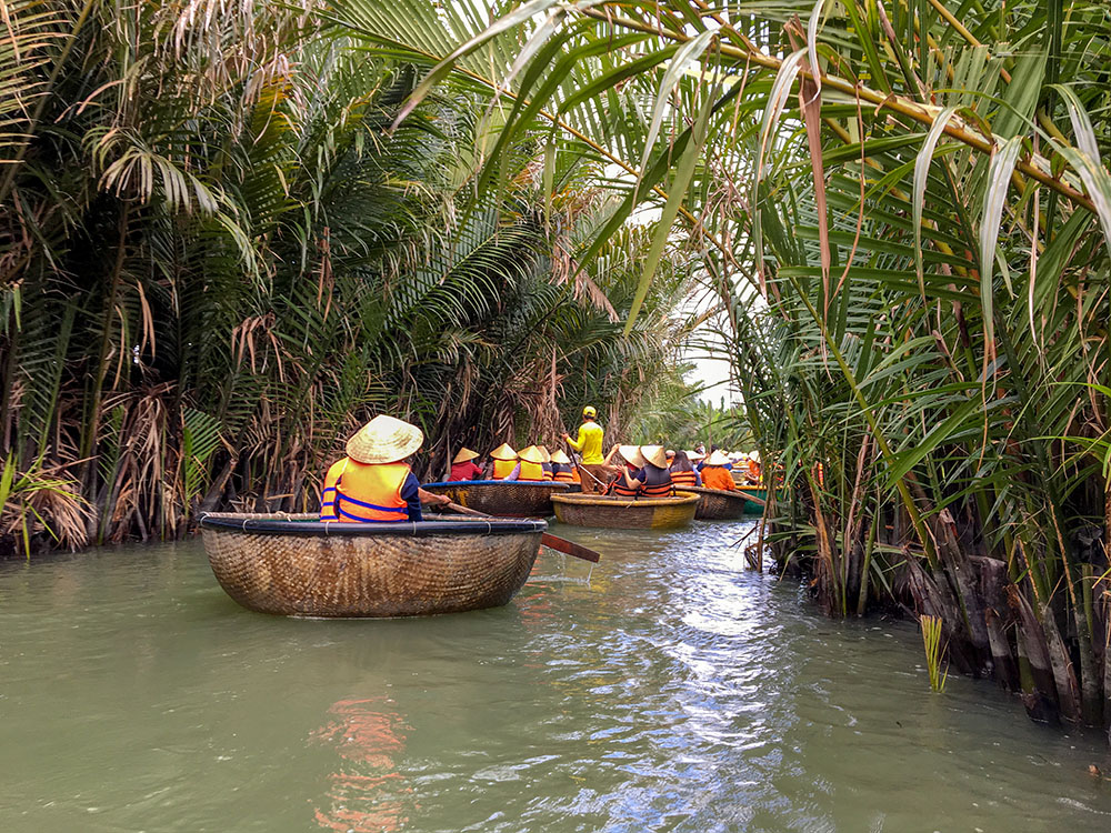 Bamboo Basket Boat Hoi An Vietnam