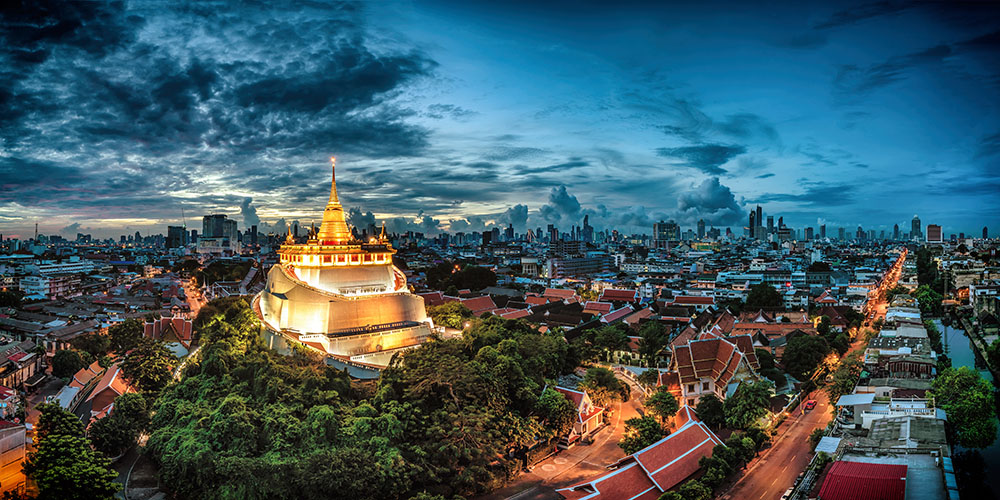 Wat Saket Golden Mount Bangkok Thailand