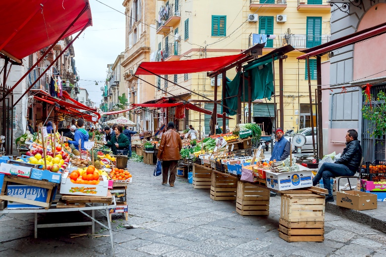 Market Palermo Italy