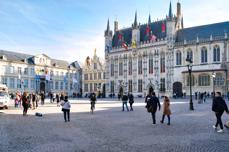 Burg Square Bruges Belgium
