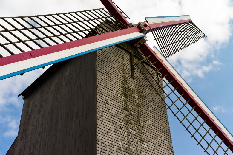Windmills Bruges Belgium