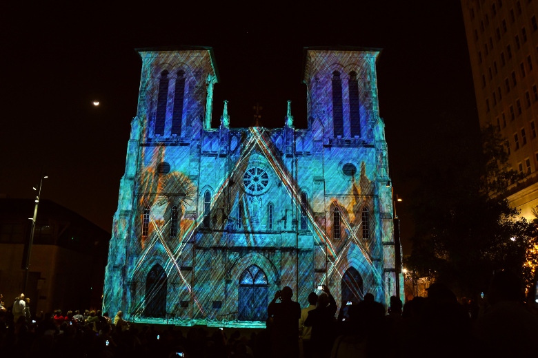 Cathedral Light Show San Antonio Texas