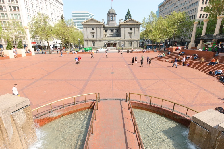 Pioneer Courthouse Square Portland
