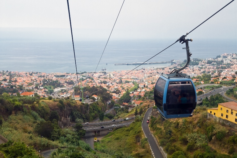 Ride In The Botanic Cable Car Funchal Madeira