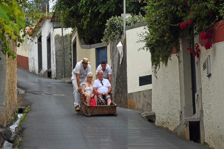 Take A Ride In A Wicker Basket Sled Funchal Madeira
