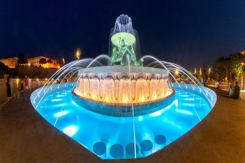 Tritons Fountain Valleta Malta